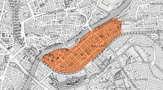 Mietspiegelkarte Neu Ulm Stadtmitte